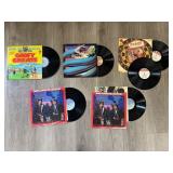 Five Assorted Vinyl Record Albums
