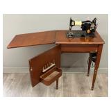 Singer Sewing Machine Table, Serial No. JB406928