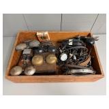 Box of Antique Telephone Parts