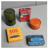 Assorted Small Vintage Advertising Tins