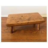 Small Wooden Four Legged Stool