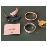 Four Baby Bracelets, One Baby Pin