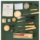 Assorted Crochet Hooks, Letter Openers, Pill Boxes