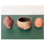 Three Ceramic Pottery Pieces