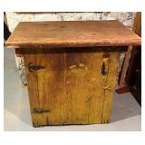 Primitive Wooden Single Door Storage Cabinet