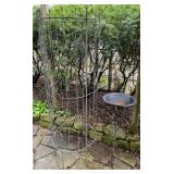 Cage Trellis & Birdbath