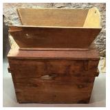 Primitive Wood Kindling Box + Sled Topper