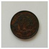 Large 1837 Canadian Bank Token One Penny