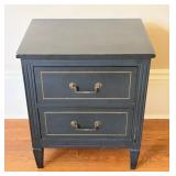 Painted Two Drawer Side Table