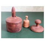 Three Wooden Butter Molds