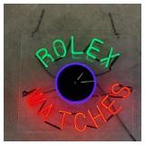 Rolex Watches Neon Clock Sign