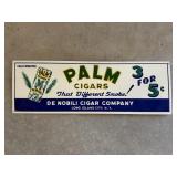 Palm Cigars Tin Reproduction Sign