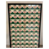 Vintage Labatt 50 Ale Uncut Labels Framed