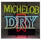 Michelob Dry Flashing Neon Advertising Sign