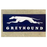 Vintage Tin Greyhound Bus Sign