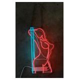 Dimmable LED Woman Figure Lighted Sign