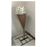 Vintage Decorative Ice Cream Cone Prop