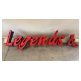 "Legends &" Lighted Sign