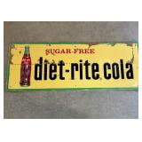 Diet-Rite Cola Tin Sign