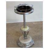 Glass Ash Tray with Marble Base