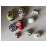 Assorted Vintage Decorative Easter Eggs