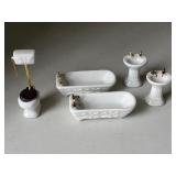 Assorted Doll House Bathroom Fixtures