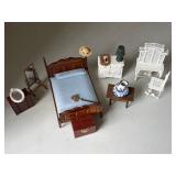 Assorted Doll House Furniture + Accessories