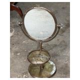 Heavy Metal Vanity/Shaving Mirror + Shelf