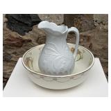 Ironstone Jug + Wash Basin