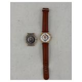 Two Train Themed Wristwatches