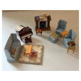 Assorted Doll House Furniture + Accessories
