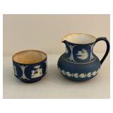 Wedgewood Jasperware Pitcher + Small Bowl