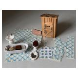 Assorted Doll House Bathroom Fixtures
