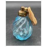 Vintage I. W. Rice and Co. Blue Glass Perfume
