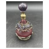 25ml Elegant Purple Perfume Bottle Empty Glass