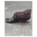 Vintage Miniature Glass Slipper Shoe Button &