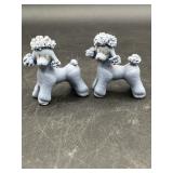 1950s blue spaghetti, rhinestone eye poodles