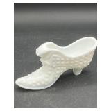 Vintage Fenton Milk Glass White Hobnail Cat Head
