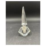 Vintage clear Crystal Pagoda perfume bottle