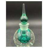 Incased Glass Perfume Bottle With Stopper