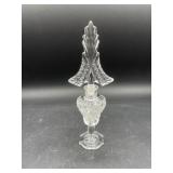 VTG Art Deco Cut Crystal Perfume Bottle. Long