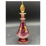 Vintage Arabic Egyptian Mini Perfume Bottle Blown