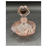 Vintage Pink Glass Perfume Bottle Stopper Dabber