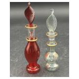 Vintage Egyptian style perfume pointed finial