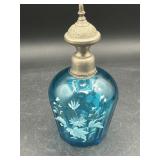 Antique French France Art Glass Floral design