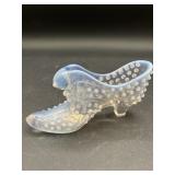 Vintage Fenton Clear Opalescent Hobnail Glass