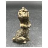 Vintage Brass Figurine Dog Mod Dep Made In Italy