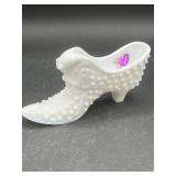 Vintage Fenton White Milk Glass Hobnail Cat Head