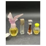 Vintage lot of miniature perfume bottles