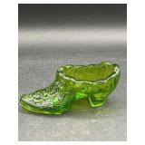 Fenton Emerald Green Glass Slipper